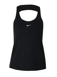 NIKE Športový top  čierna / biela