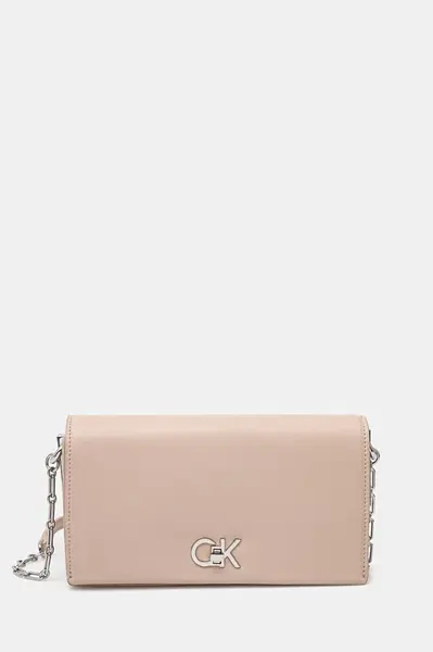 Kabelka Calvin Klein růžová barva, K60K612806