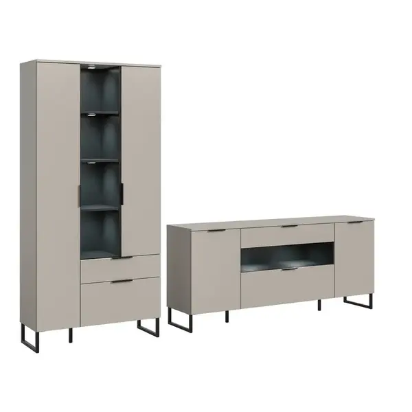 Livetastic OBÝVACÍ STĚNA černá, kašmírová