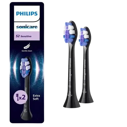 PHILIPS SONICARE Sensitive standard black 2 ks