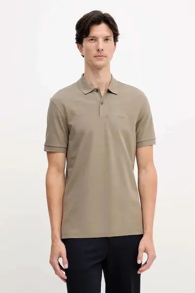 Bavlněné polo tričko BOSS Pallas