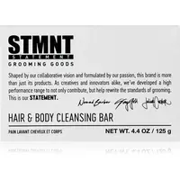 STMNT Care Hair & Body Cleansing Bar čisticí tuhé mýdlo na vlasy, vousy a tělo 125 g