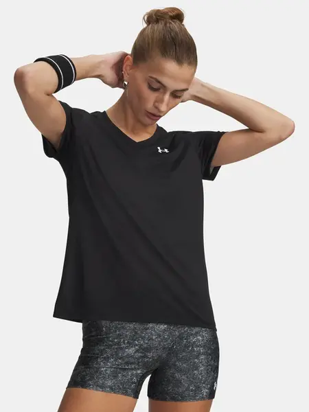 Čierne športové tričko Under Armour Tech SSV-Solid