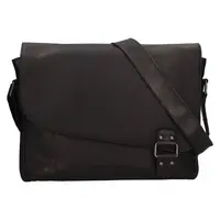 Pánska kožená taška cez rameno Greenwood Henryj - čierna