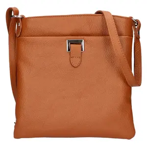 Dámska kožená crossbody kabelka Italia Gotta - koňak