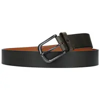 Kožený pánsky opasok Lerros Milan - tmavo hnedá