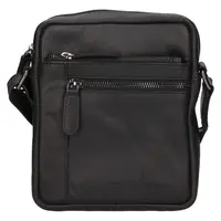 Pánská kožená taška přes rameno Greenwood Paulo - černá