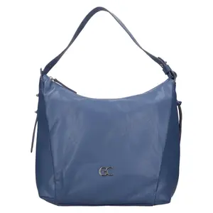 Dámská kožená kabelka Gianní Conti Loréne - modrá