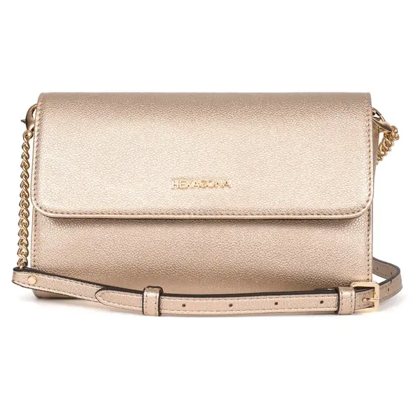 Menší dámská kabelka na mobil a doklady Hexagona Gloria - zlatá