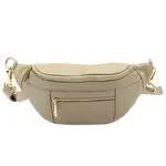 Dámská kožená ledvinka Italia Sabbe - béžová