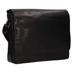 Pánská kožená taška přes rameno Lagen Noes - černá