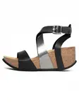 Bayton Sandále 'PAMPELUNE'  hnedá / čierna / strieborná