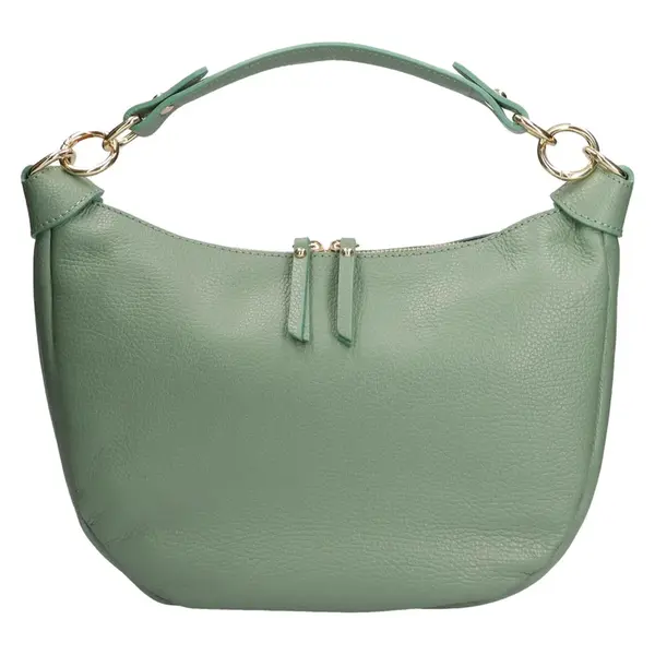Dámska kožená kabelka Italia Enet - zelená