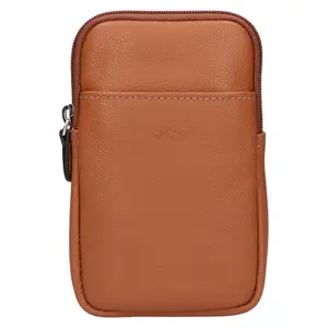 Dámska kožená kabelka na mobil a doklady Katana Anastesa - koňak