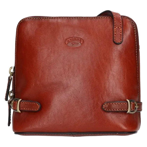 Kožená dámska crosbody kabelka Katana Essi - hnedá
