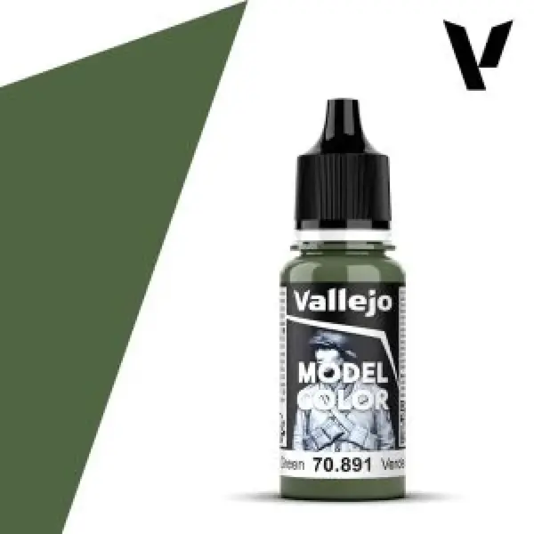 Modelářská barva Vallejo 18ml – 891 Intermediate Green