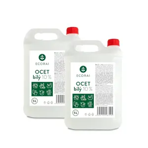 Ecorai Ocet bílý 10 % na úklid - kanystr 2 x 5 l (10 l) výhodné balení