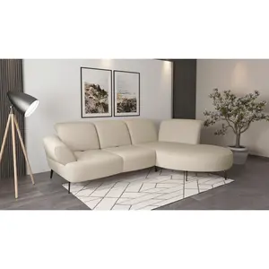 Sit & More ROHOVÁ SEDAČKA, textil, krémová