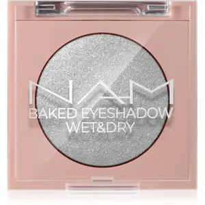NAM Baked Eyeshadow třpytivé oční stíny 02 Silver Lining 4 g