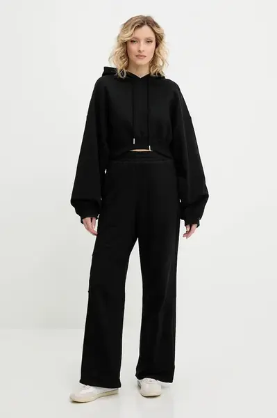 Bavlněná tepláková souprava Answear.LAB dámská, černá barva