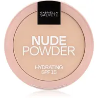 Gabriella Salvete Fixing Powder Hydrating jemný kompaktný púder SPF 15 odtieň 03 Nude Sand 8 g