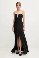 Šaty Sandro Ferrone černá barva, maxi, S23XBEBUSSOLE