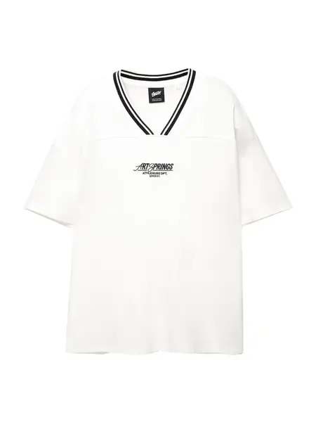 Pull&Bear Tričko  čierna / biela