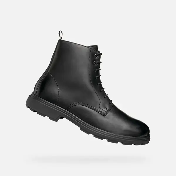Black men's ankle boots Geox Meiern - Men
