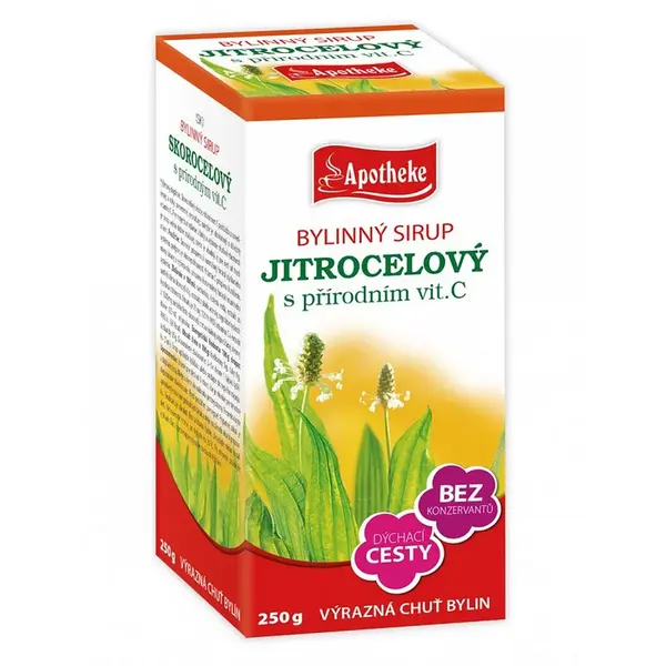 Apotheke Bylinný Sirup Jitrocelový 250g
