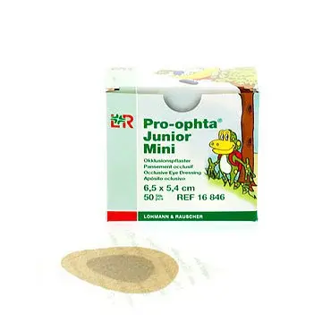 Okluzor Náplasťový Junior Mini pro-ophta, /100 ks v balení/