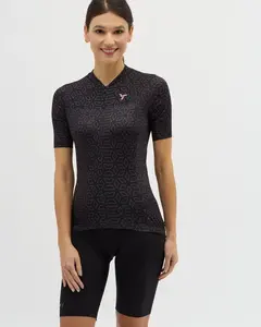Dámský cyklistický dres silvini catirina černá/růžová xl