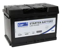 Autobaterie CARFIT 74 Ah, 620 A, 12 V, L3B, 278x175x190 mm
