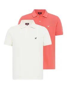 Williot Tričko  lososová / biela