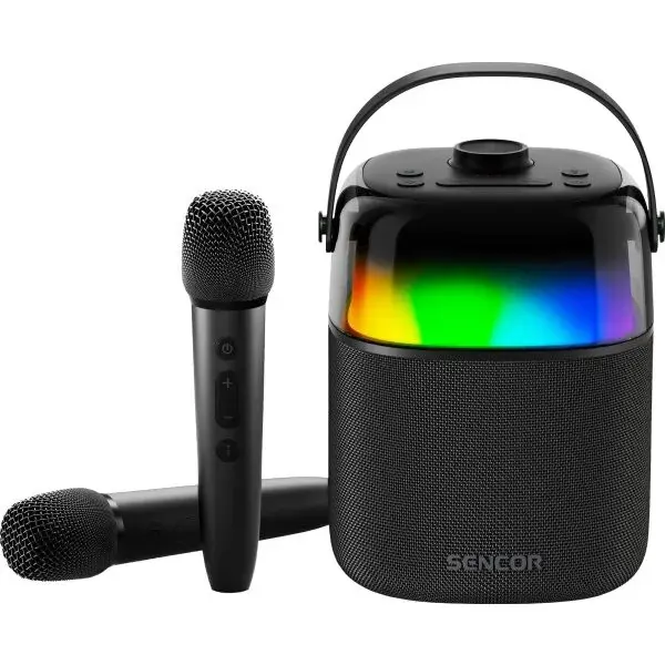 Sencor SSS 3450K BT Bluetooth reproduktor s bezdrôtovými mikrofónmi, čierna, veľkosť