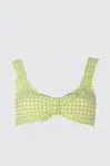 Trendyol Green Textured Tie Detailed Bikini Top