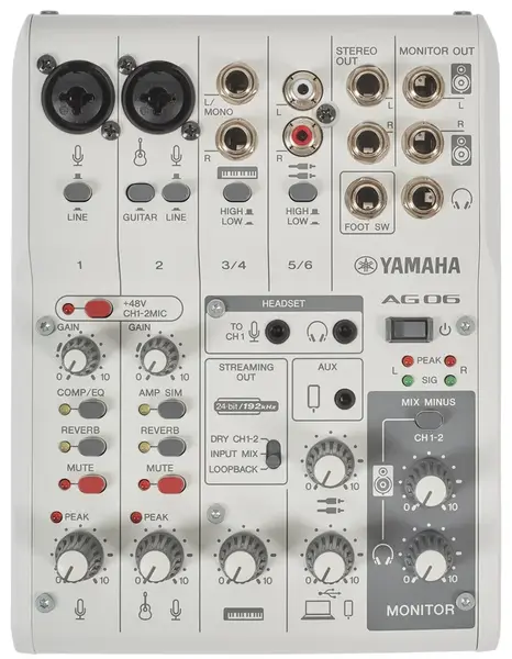 Yamaha AG06 MK2 White