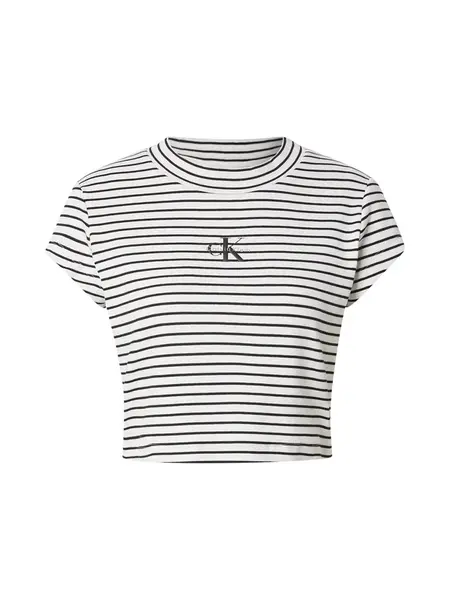 Calvin Klein Jeans Tričko  čierna / biela