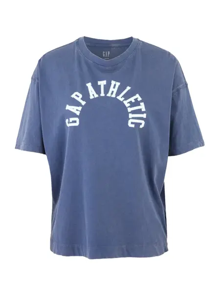 Gap Petite Oversize tričko  modrá / biela
