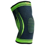 MADMAX MFA-284 3D COMPRESSIVE KNEE SUPPORT - Dark grey/neon green, L