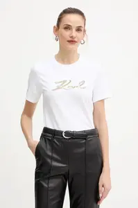 Bavlněné tričko Karl Lagerfeld