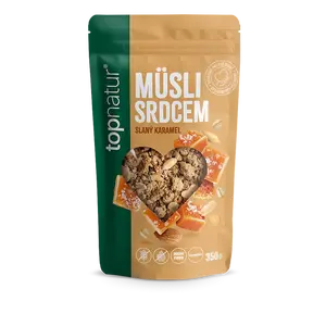TOPNATUR Müsli srdcem slaný karamel 350 g
