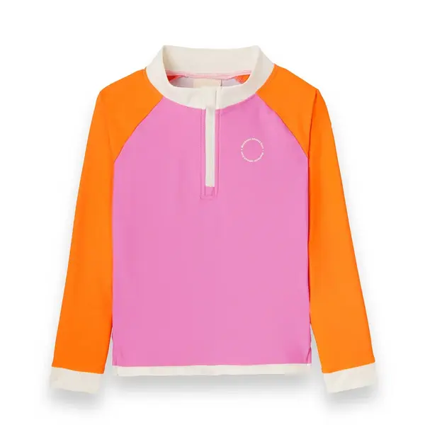 KiETLA ICONIK plavky s UV ochranou - tričko s dlhým rukávom - Pink Red - 4-6 rokov