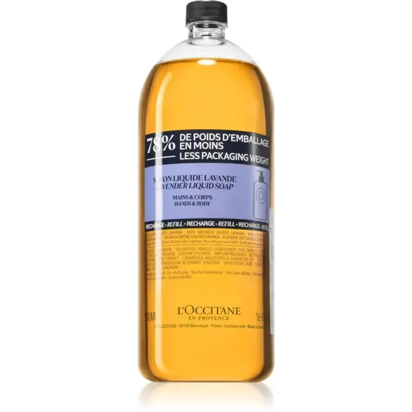 L’Occitane Shea Lavender tekuté mýdlo na ruce náhradní náplň 500 ml