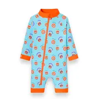 KiETLA ICONIK plavkový overal s UV ochranou - ChaCha Pop - 12-18 mesiacov