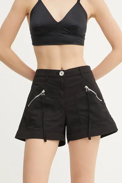 Kraťasy Pinko dámské, černá barva, medium waist, 105159 A2L8