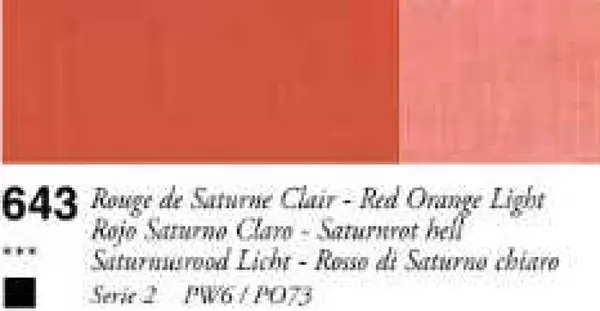 Sennelier oil stick 38ml – 643 Red Orange Light