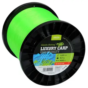 Giants fishing vlasec luxury carp high visibility green - průměr 0,35 mm / nosnost 10,5 kg / návin 5000 m