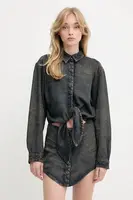 Šaty Diesel DE-SUSAN-S šedá barva, midi, A19018.068TE