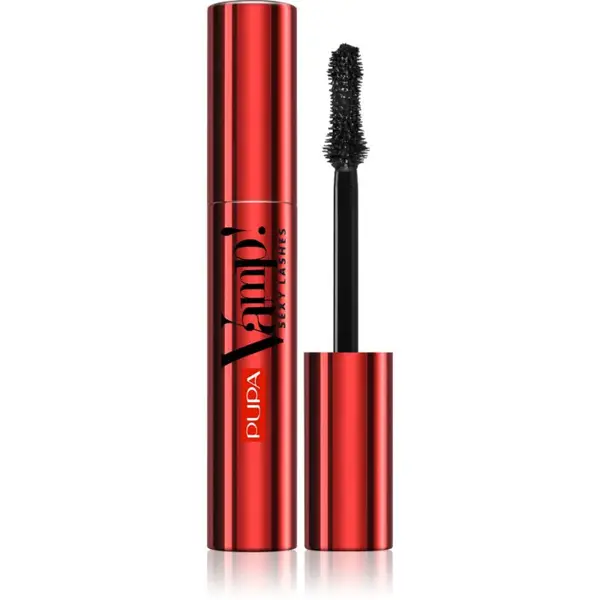 PUPA Milano Vamp! Sexy Lashes posilující řasenka pro extrémní objem a intenzivní pohled odstín 011 Black 12 ml