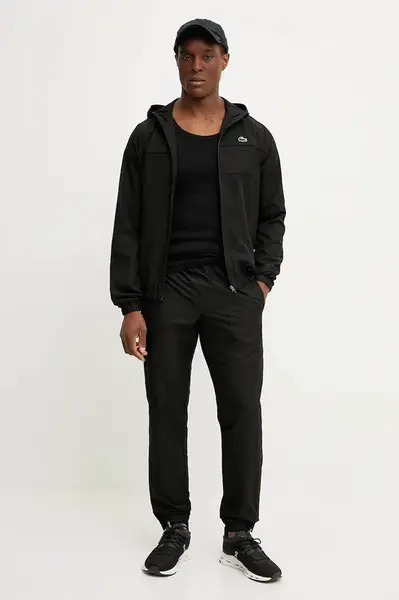 Tepláková souprava Lacoste černá barva, WH2661